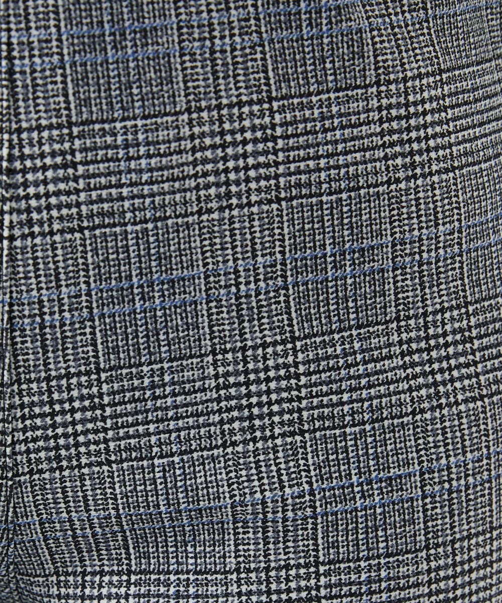 NGLCF62230 GIANNI LO GIUDICE(ジャンニ ロ ジュディチェ) [洗える・日本製]ヒートパフォーマーグレンチェックパンツ ブラック