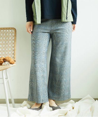 NGLCF62230  [日本製]ヒートパフォーマーグレンチェックパンツ