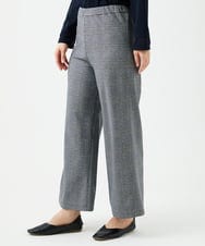 NGLCF62230 GIANNI LO GIUDICE(ジャンニ ロ ジュディチェ) [洗える・日本製]ヒートパフォーマーグレンチェックパンツ ブラック