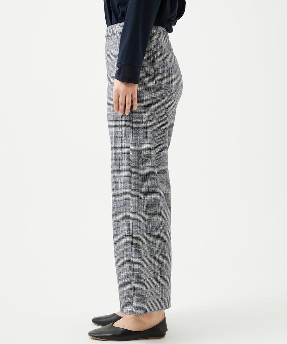 NGLCF62230 GIANNI LO GIUDICE(ジャンニ ロ ジュディチェ) [日本製]ヒートパフォーマーグレンチェックパンツ ブラック