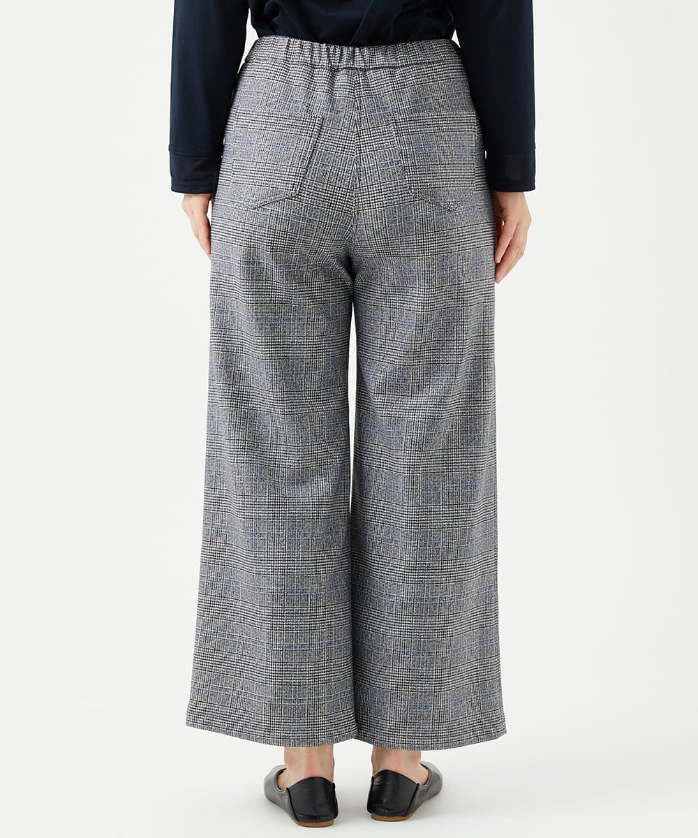 NGLCF62230 GIANNI LO GIUDICE(ジャンニ ロ ジュディチェ) [日本製]ヒートパフォーマーグレンチェックパンツ ブラック