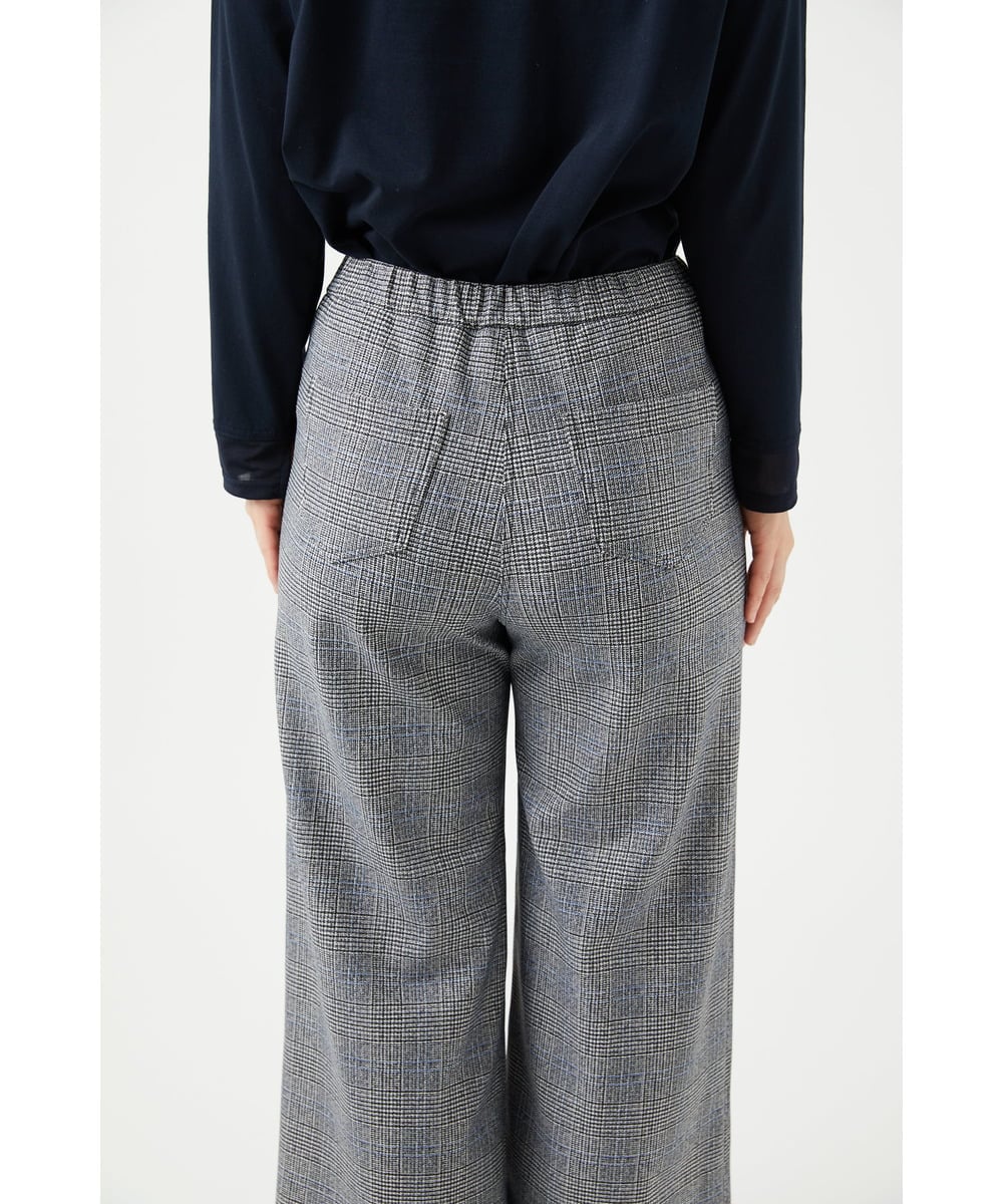 NGLCF62230 GIANNI LO GIUDICE(ジャンニ ロ ジュディチェ) [日本製]ヒートパフォーマーグレンチェックパンツ ブラック