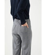 NGLCF62230 GIANNI LO GIUDICE(ジャンニ ロ ジュディチェ) [日本製]ヒートパフォーマーグレンチェックパンツ ブラック