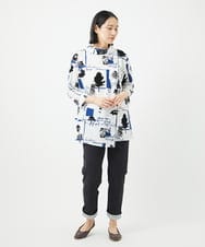 NGLEB51270 GIANNI LO GIUDICE(ジャンニ ロ ジュディチェ) [洗える・日本製]デニムレースパンツ ネイビーブラック