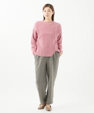NGLEC26200 GIANNI LO GIUDICE(ジャンニ ロ ジュディチェ) [日本製]ウールパワーストレッチパンツ ブラウン