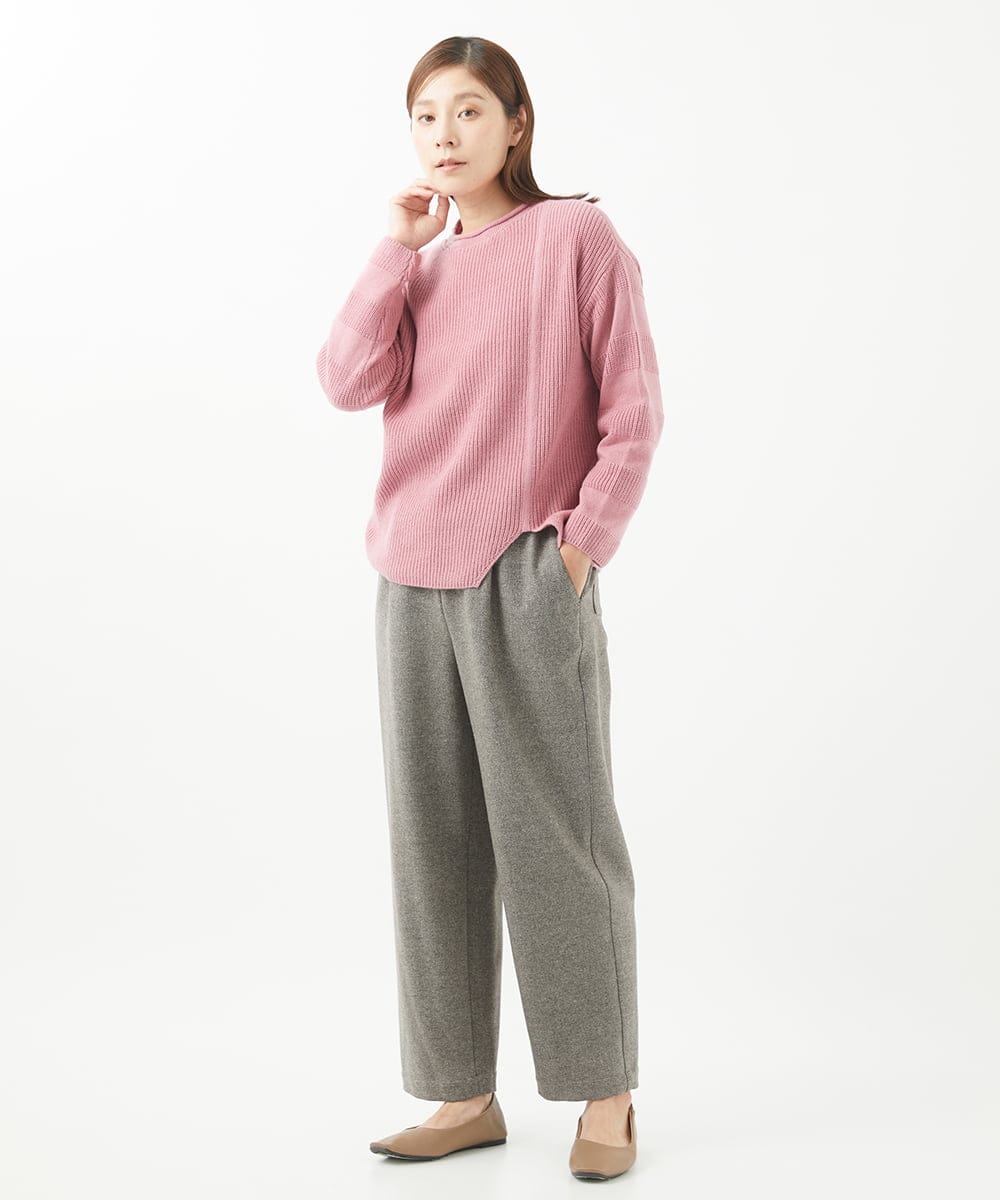 NGLEC26200 GIANNI LO GIUDICE(ジャンニ ロ ジュディチェ) [日本製]ウールパワーストレッチパンツ ブラウン