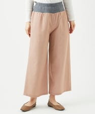 NGLED14230 GIANNI LO GIUDICE(ジャンニ ロ ジュディチェ) [洗える]レーヨンエステルストレッチパンツ ピンクベージュ