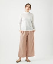 NGLED14230 GIANNI LO GIUDICE(ジャンニ ロ ジュディチェ) [洗える]レーヨンエステルストレッチパンツ ピンクベージュ
