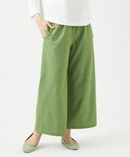 NGLED14230 GIANNI LO GIUDICE(ジャンニ ロ ジュディチェ) [洗える]レーヨンエステルストレッチパンツ グリーン