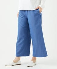 NGLED14230 GIANNI LO GIUDICE(ジャンニ ロ ジュディチェ) [洗える]レーヨンエステルストレッチパンツ ライトブルー
