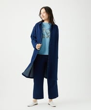 NGLEF15270 GIANNI LO GIUDICE(ジャンニ ロ ジュディチェ) [洗える]二重織ガーゼデニム製品染めパンツ ネイビー