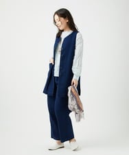 NGLEF15270 GIANNI LO GIUDICE(ジャンニ ロ ジュディチェ) [洗える]二重織ガーゼデニム製品染めパンツ ネイビー