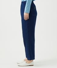 NGLEF15270 GIANNI LO GIUDICE(ジャンニ ロ ジュディチェ) [洗える]二重織ガーゼデニム製品染めパンツ ネイビー