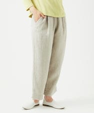 NGLEF17300 GIANNI LO GIUDICE(ジャンニ ロ ジュディチェ) 麻綿ヘリンボンパンツ ベージュ