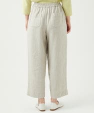 NGLEF17300 GIANNI LO GIUDICE(ジャンニ ロ ジュディチェ) 麻綿ヘリンボンパンツ ベージュ