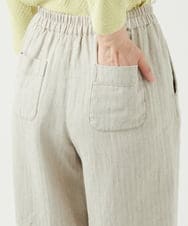 NGLEF17300 GIANNI LO GIUDICE(ジャンニ ロ ジュディチェ) 麻綿ヘリンボンパンツ ベージュ