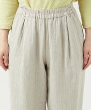 NGLEF17300 GIANNI LO GIUDICE(ジャンニ ロ ジュディチェ) 麻綿ヘリンボンパンツ ベージュ