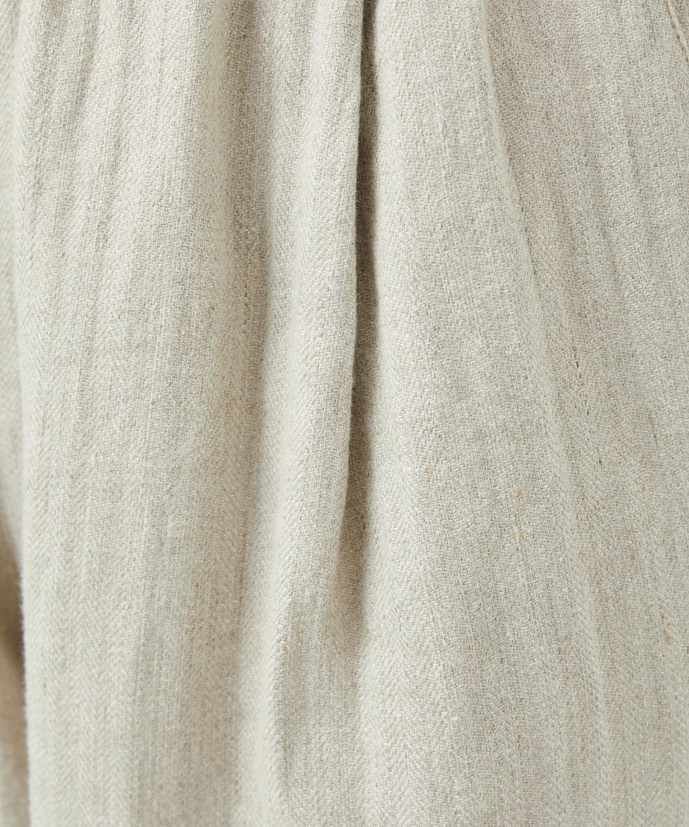 NGLEF17300 GIANNI LO GIUDICE(ジャンニ ロ ジュディチェ) 麻綿ヘリンボンパンツ ベージュ