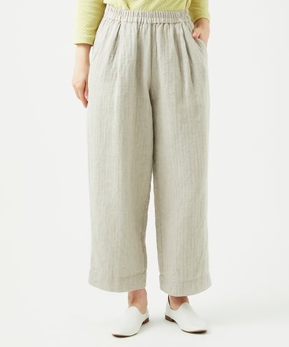 NGLEF17300  麻綿ヘリンボンパンツ