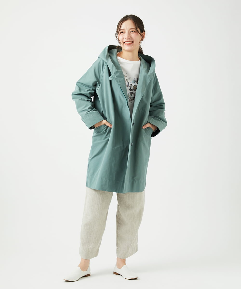 NGLEF17300 GIANNI LO GIUDICE(ジャンニ ロ ジュディチェ) 麻綿ヘリンボンパンツ ベージュ