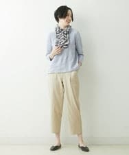 NGLET01230 GIANNI LO GIUDICE(ジャンニ ロ ジュディチェ) [洗える・日本製]ソアロンストレッチパンツ ベージュ