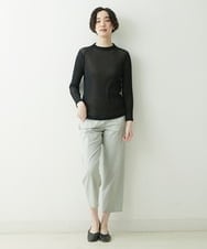 NGLET01230 GIANNI LO GIUDICE(ジャンニ ロ ジュディチェ) [洗える・日本製]ソアロンストレッチパンツ ライトグレー