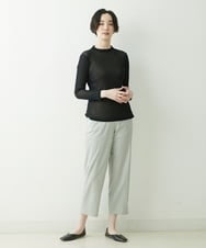 NGLET01230 GIANNI LO GIUDICE(ジャンニ ロ ジュディチェ) [洗える・日本製]ソアロンストレッチパンツ ライトグレー