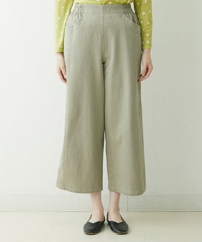 NGLET10240 GIANNI LO GIUDICE カツラギストレッチワイドパンツ