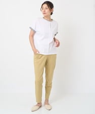 NGLET11210 GIANNI LO GIUDICE(ジャンニ ロ ジュディチェ) [日本製]スラブストレッチ天竺パンツ マスタード
