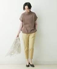 NGLET11210 GIANNI LO GIUDICE(ジャンニ ロ ジュディチェ) [日本製]スラブストレッチ天竺パンツ マスタード