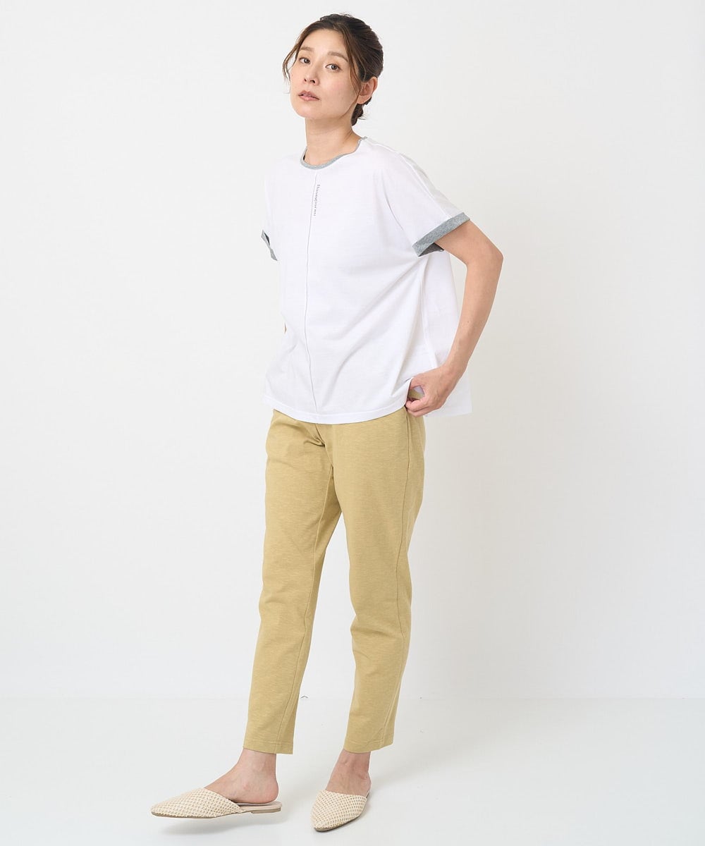 NGLET11210 GIANNI LO GIUDICE(ジャンニ ロ ジュディチェ) [日本製]スラブストレッチ天竺パンツ マスタード