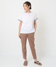 NGLET11210 GIANNI LO GIUDICE(ジャンニ ロ ジュディチェ) [日本製]スラブストレッチ天竺パンツ ブラウン