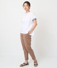 NGLET11210 GIANNI LO GIUDICE(ジャンニ ロ ジュディチェ) [日本製]スラブストレッチ天竺パンツ ブラウン
