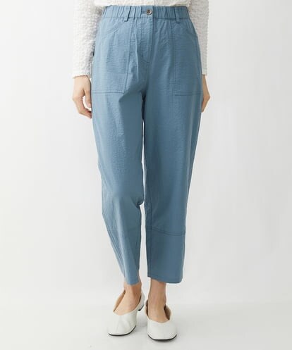 NGLET22210 GIANNI LO GIUDICE [洗える]コットンサッカーストレッチパンツ