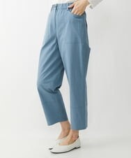 NGLET22210 GIANNI LO GIUDICE(ジャンニ ロ ジュディチェ) [洗える]コットンサッカーストレッチパンツ ブルー
