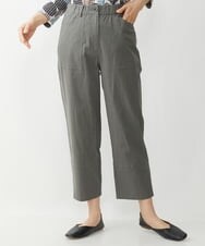 NGLET22210 GIANNI LO GIUDICE(ジャンニ ロ ジュディチェ) [洗える]コットンサッカーストレッチパンツ ダークグレー