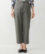 NGLET22210 GIANNI LO GIUDICE(ジャンニ ロ ジュディチェ) [洗える]コットンサッカーストレッチパンツ ダークグレー