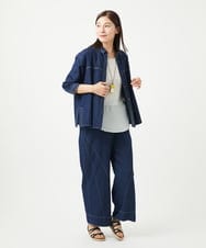 NGLGA20270 GIANNI LO GIUDICE(ジャンニ ロ ジュディチェ) [洗える]コットンデニムパンツ ネイビー