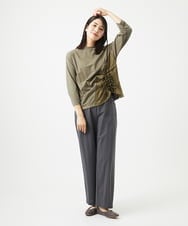 NGLGA30250 GIANNI LO GIUDICE(ジャンニ ロ ジュディチェ) [洗える]コットンナイロンカノコ編みパンツ ダークグレー