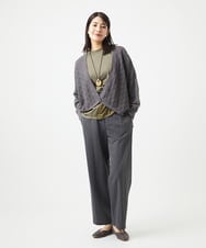 NGLGA30250 GIANNI LO GIUDICE(ジャンニ ロ ジュディチェ) [洗える]コットンナイロンカノコ編みパンツ ダークグレー