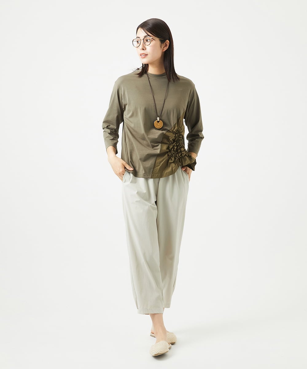 NGLGA33230 GIANNI LO GIUDICE(ジャンニ ロ ジュディチェ) [洗える・日本製]ドライフィットパンツ ベージュ