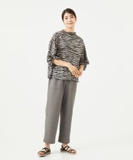 NGLGA51210 GIANNI LO GIUDICE(ジャンニ ロ ジュディチェ) [洗える・日本製]プライムフレックスサッカーワイドパンツ カーキ