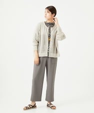 NGLGA51210 GIANNI LO GIUDICE(ジャンニ ロ ジュディチェ) [洗える・日本製]プライムフレックスサッカーワイドパンツ カーキ