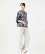 NGLGA51210 GIANNI LO GIUDICE(ジャンニ ロ ジュディチェ) [洗える・日本製]プライムフレックスサッカーワイドパンツ オフホワイト