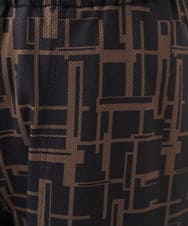 NGLGA53250 GIANNI LO GIUDICE(ジャンニ ロ ジュディチェ) [洗える]デジタル幾何デニムプリントパンツ ブラウン系
