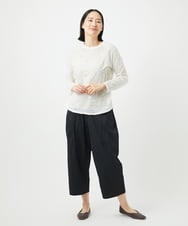 NGLGB01230 GIANNI LO GIUDICE(ジャンニ ロ ジュディチェ) [洗える・日本製]マイクロストライプストレッチパンツ ブラック