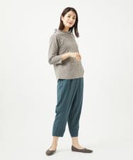 NGLGB12180 GIANNI LO GIUDICE(ジャンニ ロ ジュディチェ) [洗える・日本製]ナチュラルスムースパンツ グリーンブルー