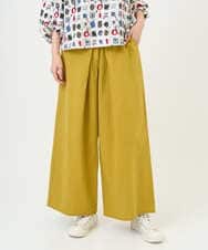 NGLGD26250 GIANNI LO GIUDICE(ジャンニ ロ ジュディチェ) [洗える]コットンナチュラルワッシャーワイドパンツ イエロー