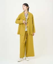 NGLGD26250 GIANNI LO GIUDICE(ジャンニ ロ ジュディチェ) [洗える]コットンナチュラルワッシャーワイドパンツ イエロー