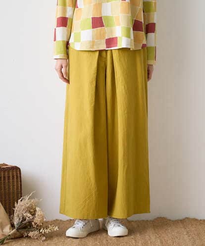 NGLGD26250 GIANNI LO GIUDICE [洗える]コットンナチュラルワッシャーワイドパンツ